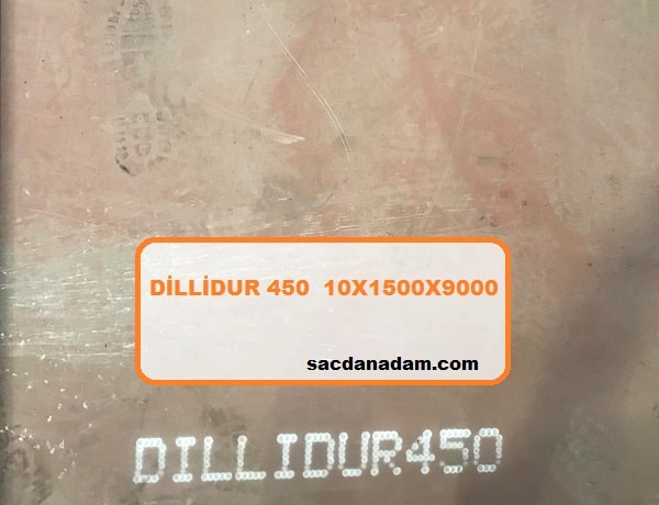 Dillidur 450 10mm 1500x9000