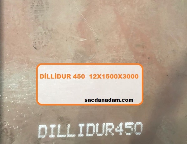 Dillidur 450 12mm 1500x3000