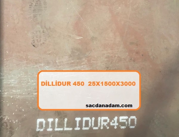 Dillidur 450 25mm 1500x3000