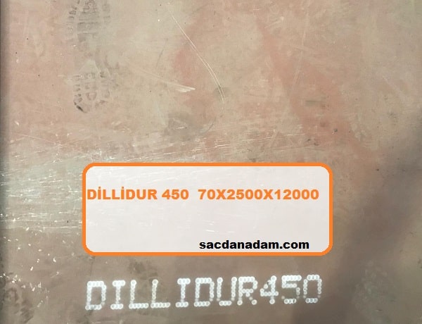 Dillidur 450 70mm 2500x12000