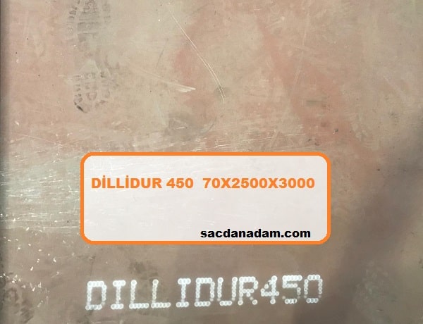 Dillidur 450 70mm 2500x3000