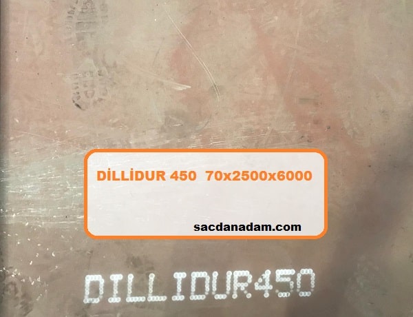 Dillidur 450 70mm 2500x6000