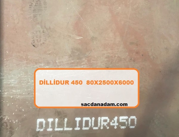 Dillidur 450 80mm 2500x6000