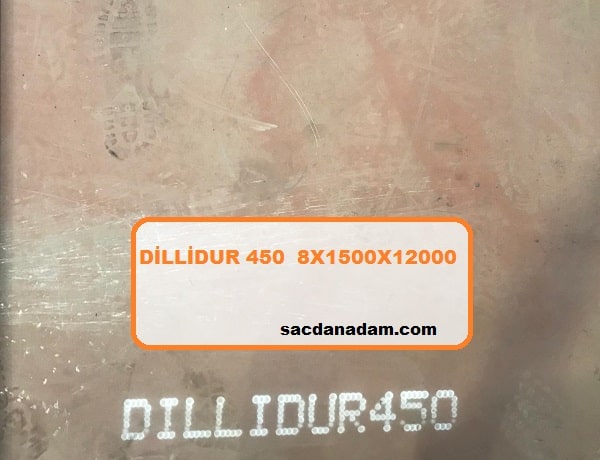 Dillidur 450 8mm 1500x12000