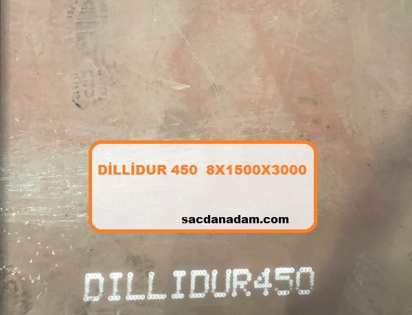 Dillidur 450 8mm 1500x3000