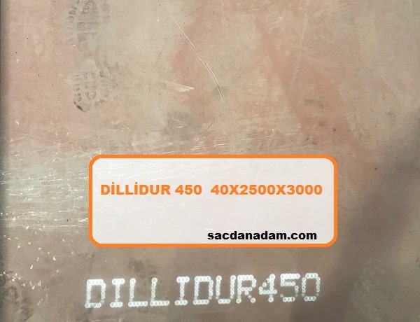 Dillidur 450 40mm 2500x3000