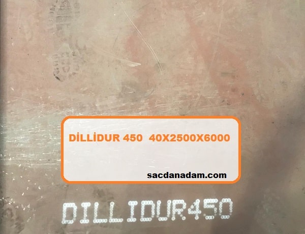 Dillidur 450 40mm 2500x6000