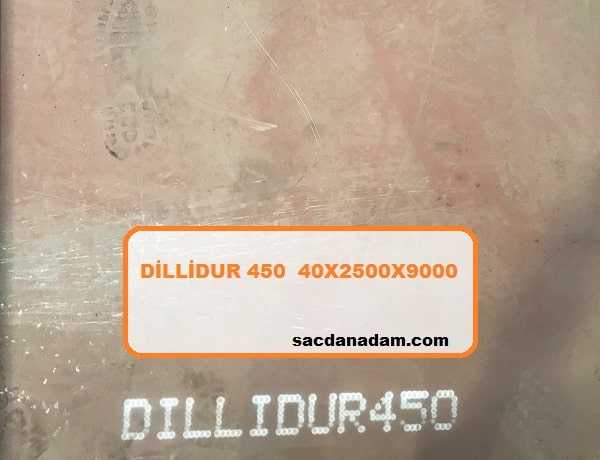 Dillidur 450 40mm 2500x9000