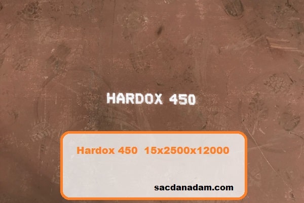 Hardox 450 15mm 2500x12000