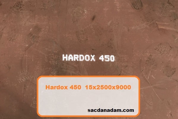 Hardox 450 15mm 2500x9000