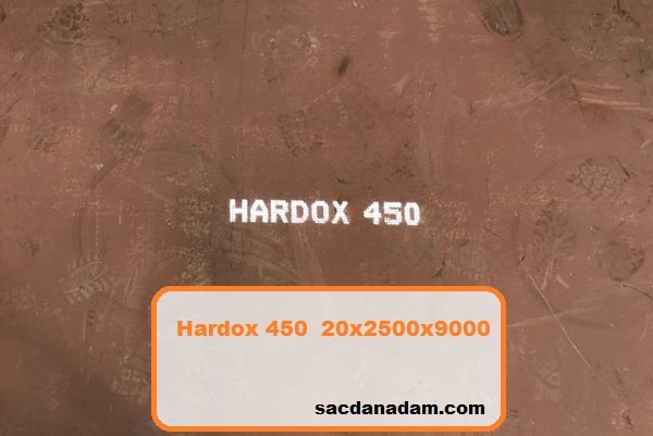 Hardox 450 20mm 2500x9000