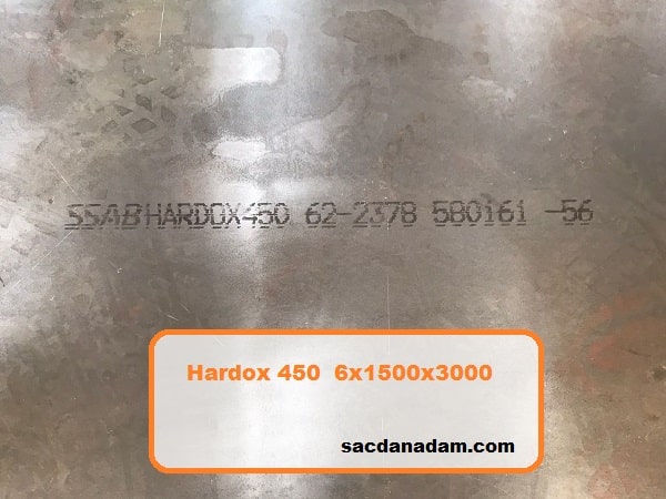 Hardox 450 6mm 1500x3000