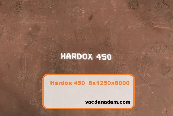 Hardox 450 8mm 1250x6000